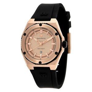 FX04313B NWT Technomarine Fashion Ladies Quartz Plastic and Stainless Steel Auth